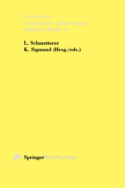 Gesammelte Abhandlungen II - Collected Works II : Band 2 / Volume 2, Hardback Book