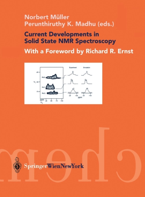 Current Developments in Solid State NMR Spectroscopy, Hardback Book