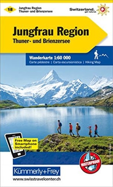 Jungfrau Region : 18, Sheet map, folded Book