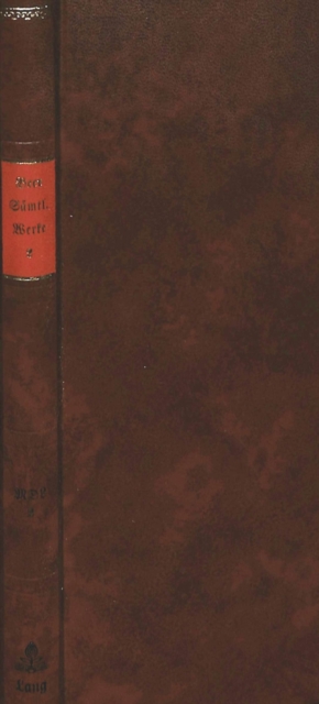Saemtliche Werke - Band 2 : Sonderausgabe- Herausgegeben von Ferdinand van Ingen und Hans-Gert Roloff, Hardback Book
