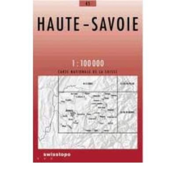 Haute Savoie : 45, Sheet map, folded Book