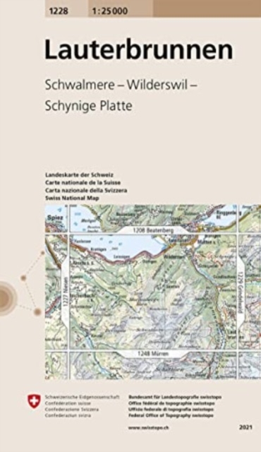 Lauterbrunnen : 1228, Sheet map, folded Book