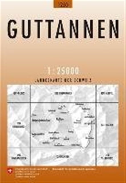 Guttannen : 1230, Sheet map, folded Book