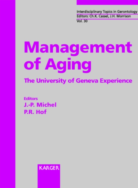 Management of Aging : The University of Geneva Experience., PDF eBook