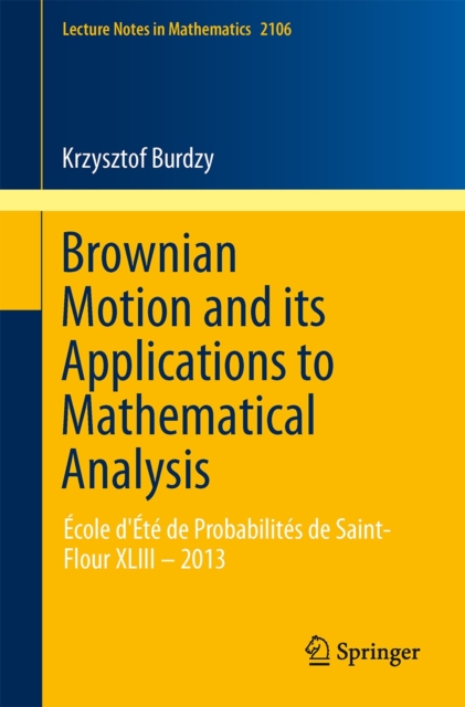 Brownian Motion and its Applications to Mathematical Analysis : Ecole d'Ete de Probabilites de Saint-Flour XLIII – 2013, Paperback / softback Book
