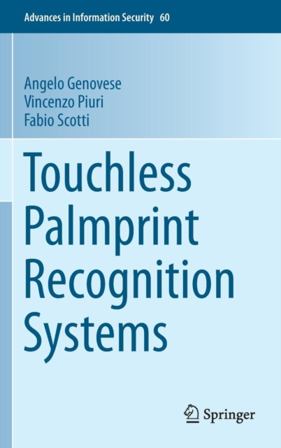 Touchless Palmprint Recognition Systems, Hardback Book