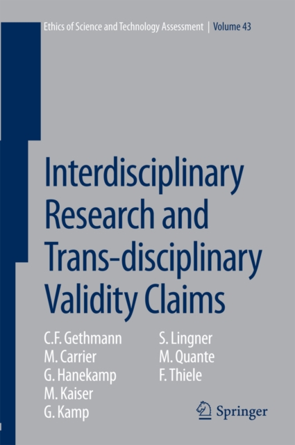 Interdisciplinary Research and Trans-disciplinary Validity Claims, PDF eBook
