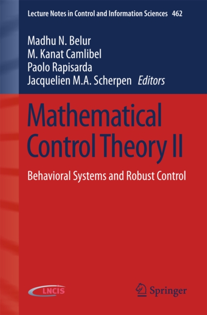 Mathematical Control Theory II : Behavioral Systems and Robust Control, PDF eBook