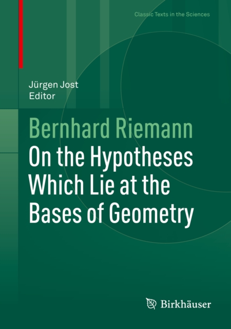 On the Hypotheses Which Lie at the Bases of Geometry, PDF eBook