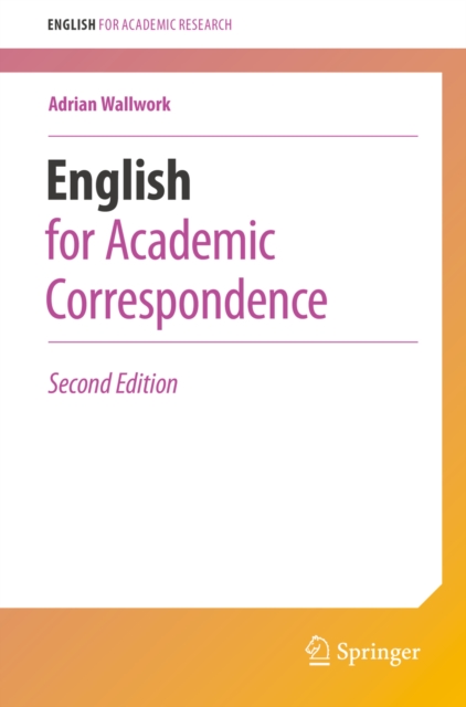 English for Academic Correspondence, PDF eBook