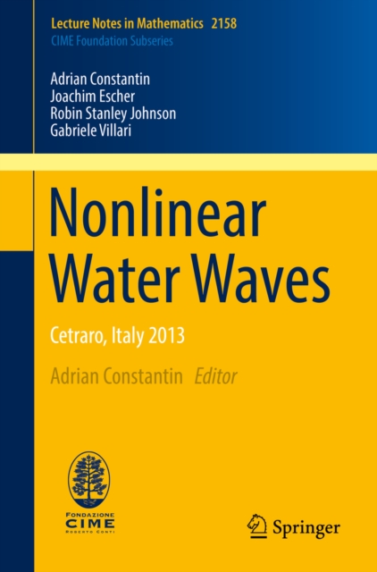 Nonlinear Water Waves : Cetraro, Italy 2013, PDF eBook