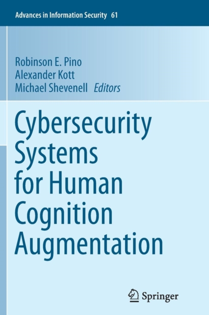 Cybersecurity Systems for Human Cognition Augmentation, Paperback / softback Book