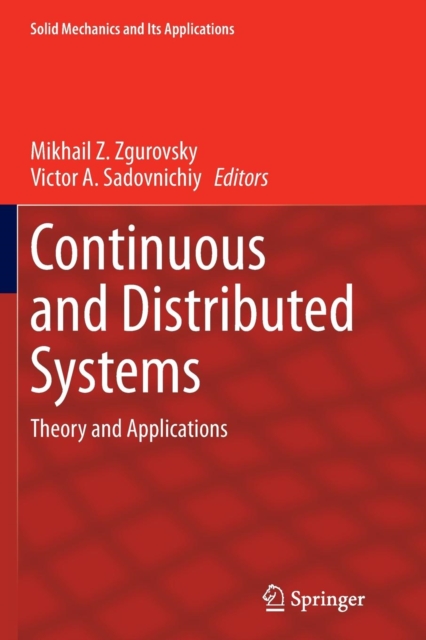 Continuous and Distributed Systems : Theory and Applications, Paperback / softback Book