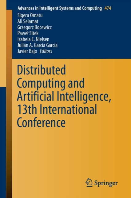 Distributed Computing and Artificial Intelligence, 13th International Conference, Paperback / softback Book