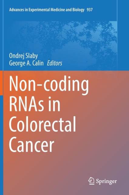 Non-Coding RNAs in Colorectal Cancer, Hardback Book