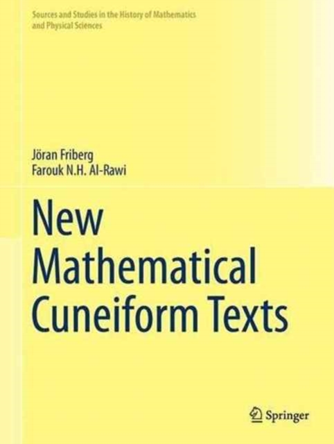 New Mathematical Cuneiform Texts, Hardback Book