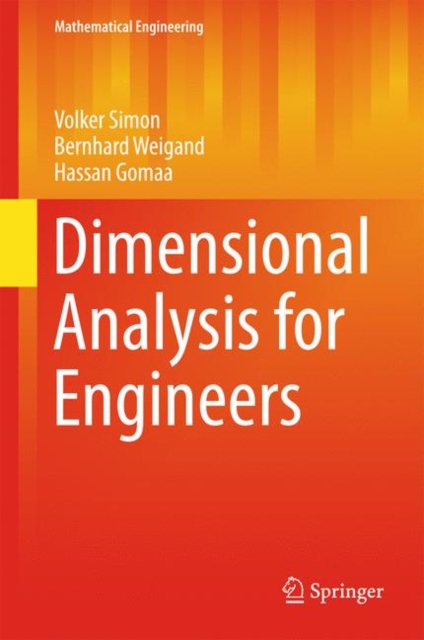 Dimensional Analysis for Engineers, Hardback Book