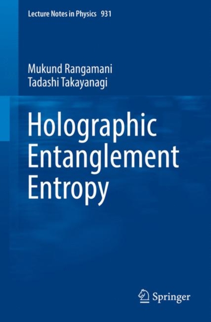 Holographic Entanglement Entropy, Paperback / softback Book