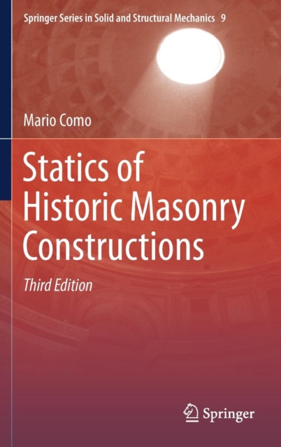 Statics of Historic Masonry Constructions, Hardback Book