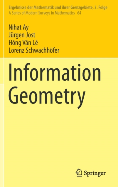 Information Geometry, Hardback Book