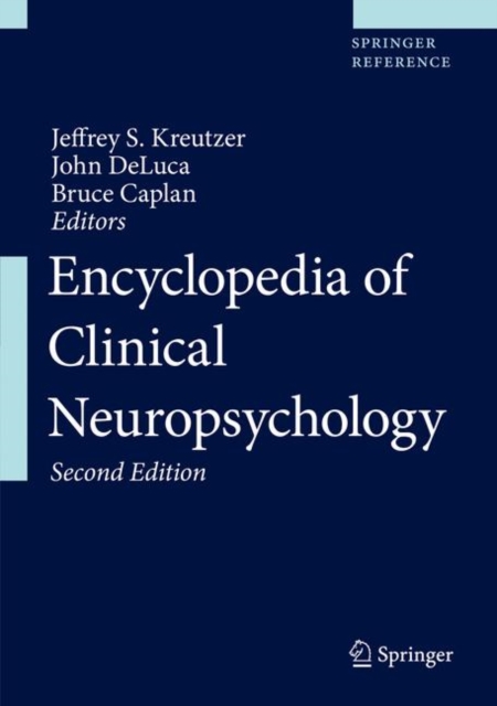 Encyclopedia of Clinical Neuropsychology, Hardback Book