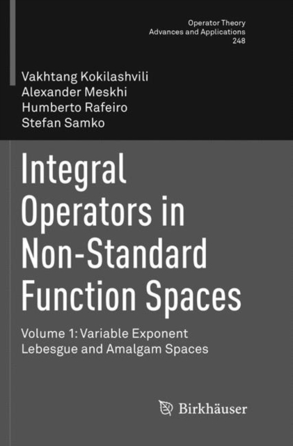 Integral Operators in Non-Standard Function Spaces : Volume 1: Variable Exponent Lebesgue and Amalgam Spaces, Paperback / softback Book