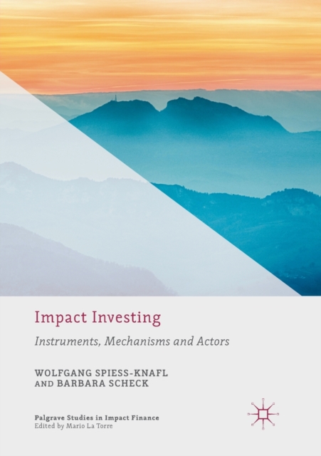 Impact Investing : Instruments, Mechanisms and Actors, Paperback / softback Book