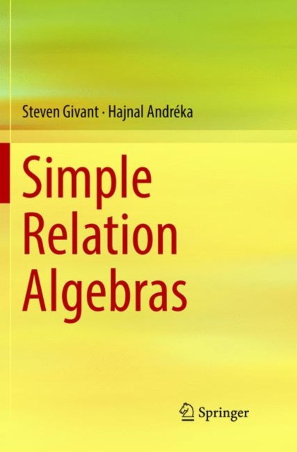 Simple Relation Algebras, Paperback / softback Book