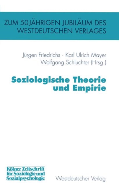 Soziologische Theorie Und Empirie, Paperback / softback Book