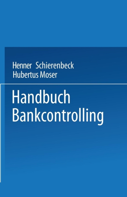 Handbuch Bankcontrolling, Paperback / softback Book