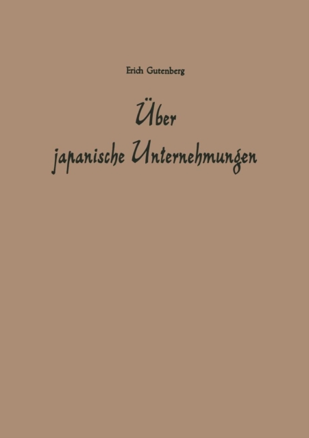 UEber Japanische Unternehmungen, Paperback / softback Book