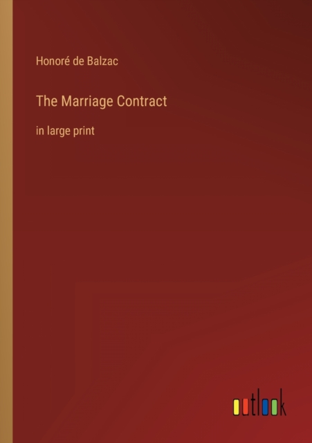 The Marriage Contract : in large print, Paperback / softback Book