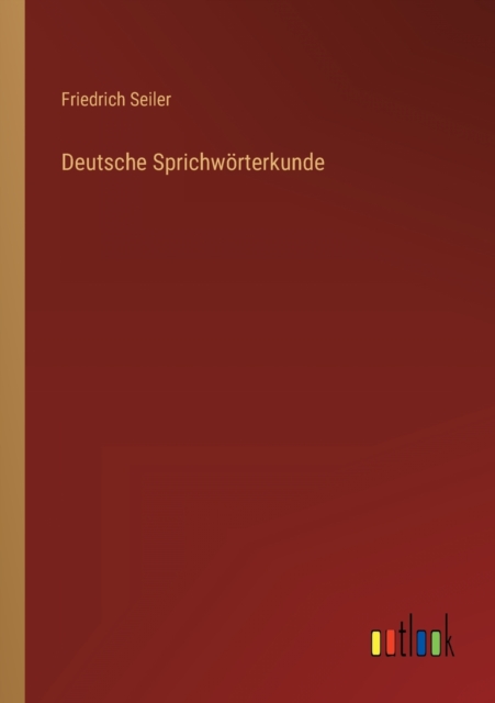 Deutsche Sprichwoerterkunde, Paperback / softback Book