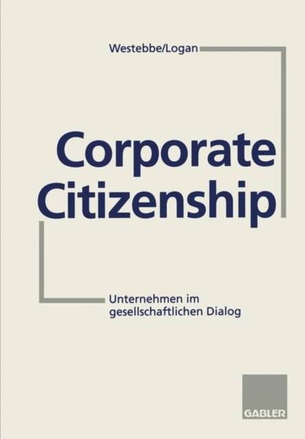 Corporate Citizenship, Paperback / softback Book