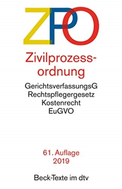 Zivilprozessordnung - ZPO, Paperback / softback Book