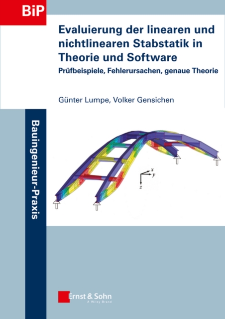 Evaluierung der linearen und nichtlinearen Stabstatik in Theorie und Software : Prufbeispiele, Fehlerursachen, genaue Theorie, Paperback / softback Book