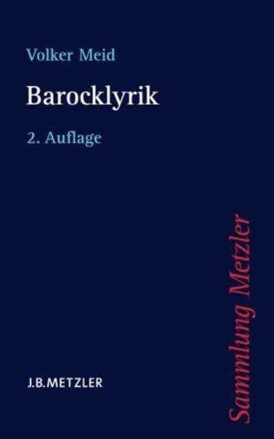 Barocklyrik, Paperback Book