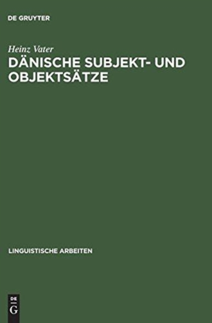 D?nische Subjekt- und Objekts?tze, Hardback Book