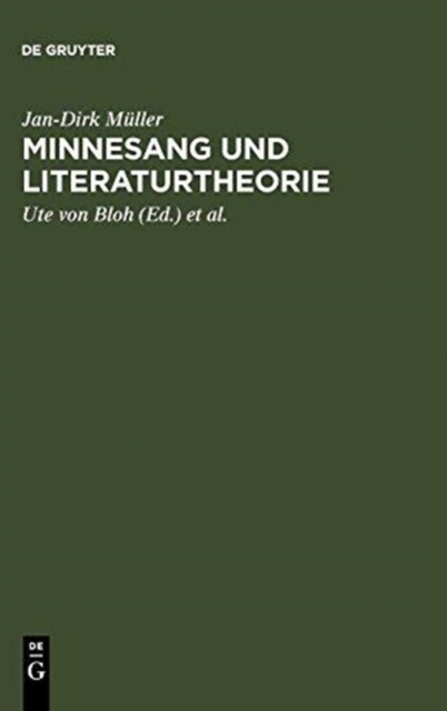 Minnesang und Literaturtheorie, Hardback Book