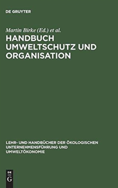 Handbuch Umweltschutz und Organisation, Hardback Book