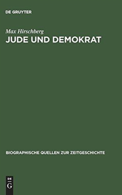 Jude und Demokrat, Hardback Book