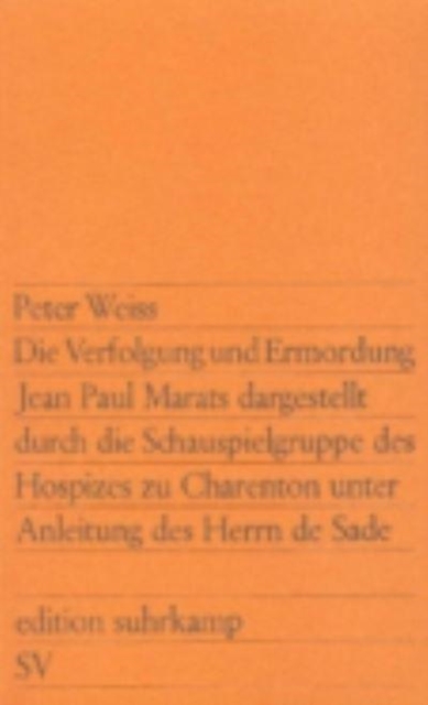 Die Verfolgung und Ermordung Jean Paul Marats etc, Paperback / softback Book