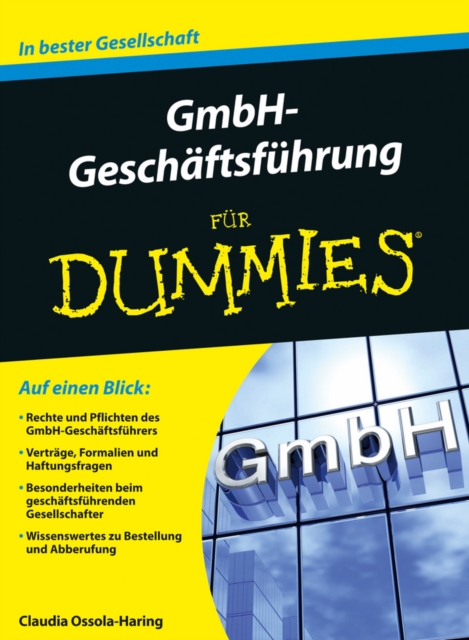 GmbH-Geschaftsfuhrung fur Dummies, Paperback / softback Book