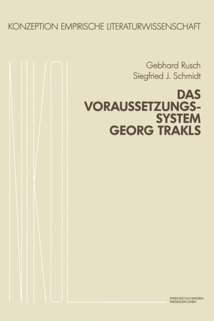 Das Voraussetzungssystem Georg Trakls, Paperback / softback Book