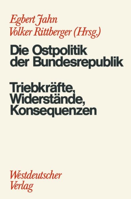 Die Ostpolitik der BRD, Paperback / softback Book