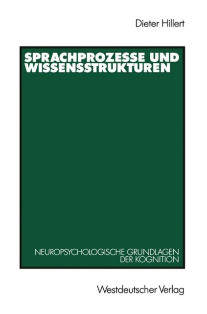 Sprachprozesse und Wissensstrukturen, Paperback / softback Book