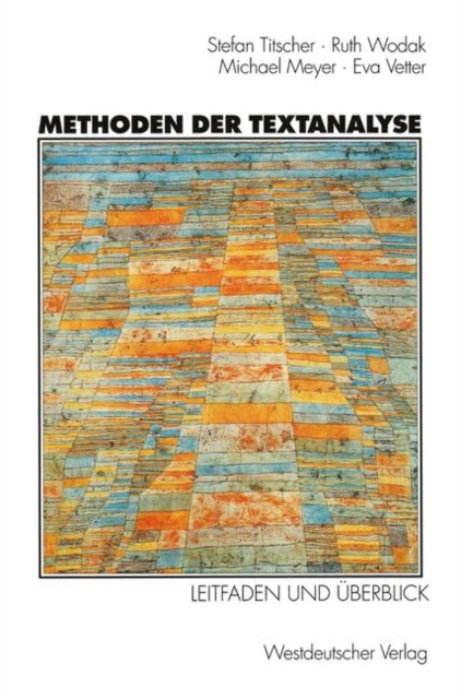Methoden der Textanalyse, Paperback / softback Book