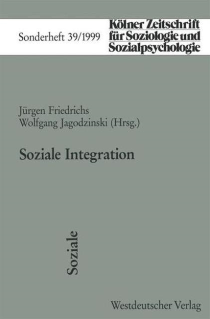 Soziale Integration, Paperback / softback Book
