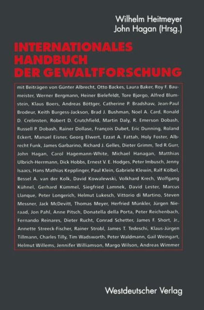 Internationales Handbuch der Gewaltforschung, Hardback Book