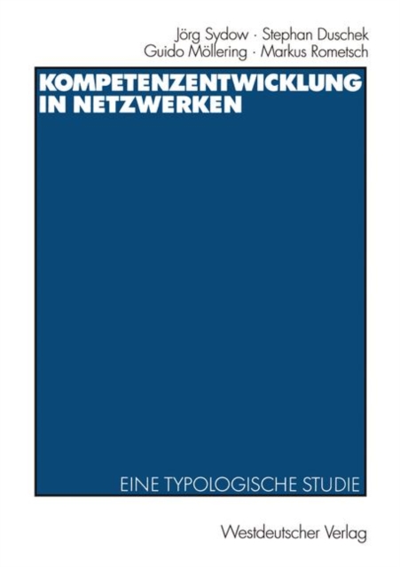 Kompetenzentwicklung in Netzwerken, Paperback / softback Book